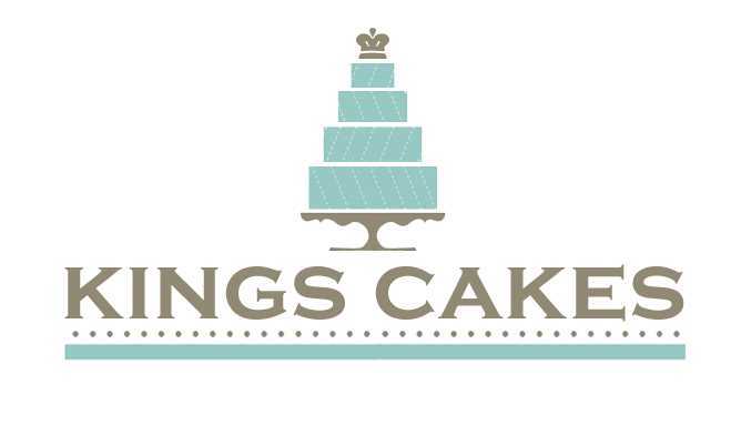 kingscakes Who says it's unoriginal to use a cake graphic for a cake Logo! I really like this elegant cake logo!