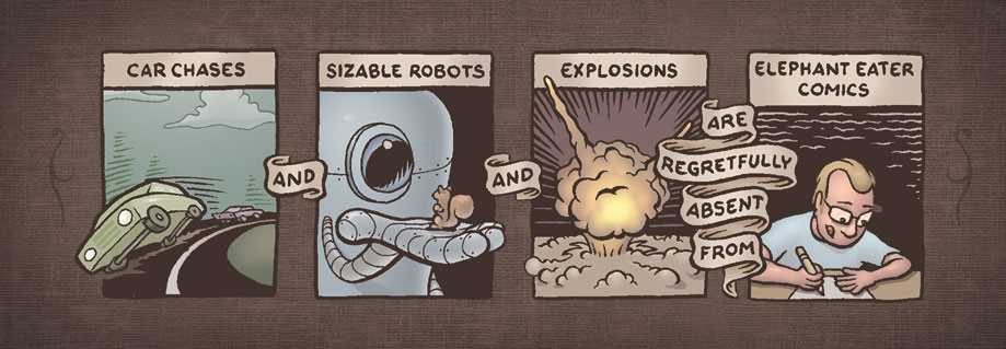 ClaytorBookmarkElephanteaterFront You won't find Robots and Explosions in Ryan's work!