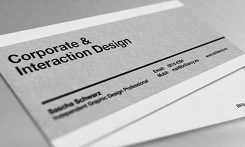 business-card-simple-and-elegant-designs Irregular sized business card - original and simple