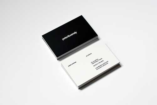 business-cards-examples Black and white