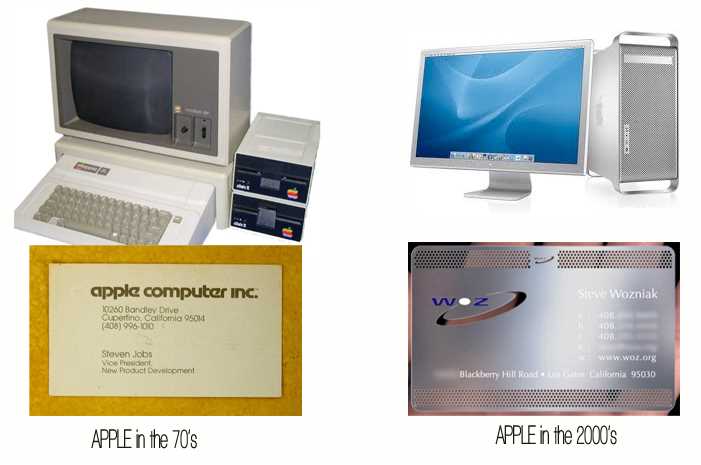 apple_original_personal_computer Wozniak and Jobs cards almost exactly match the design aesthetic of Apple from the 70's through to the present day