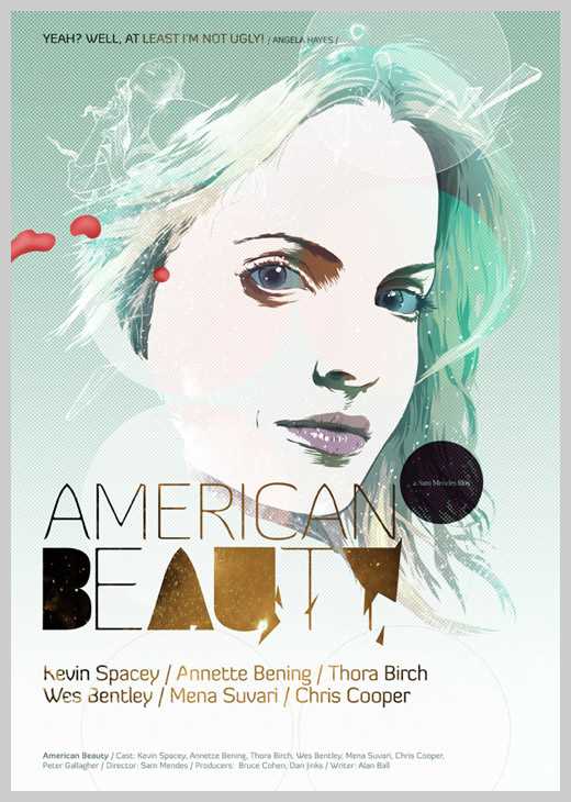 American_beauty This vector design by Grzegorz Domaradzki is about as cool and graphically excellent as it gets!