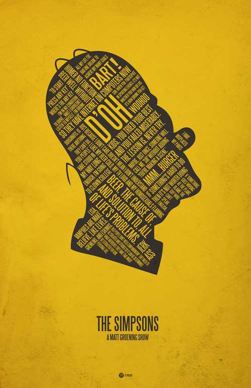 the_simpsons Exceptional typographical treatment by Jerod Gibson