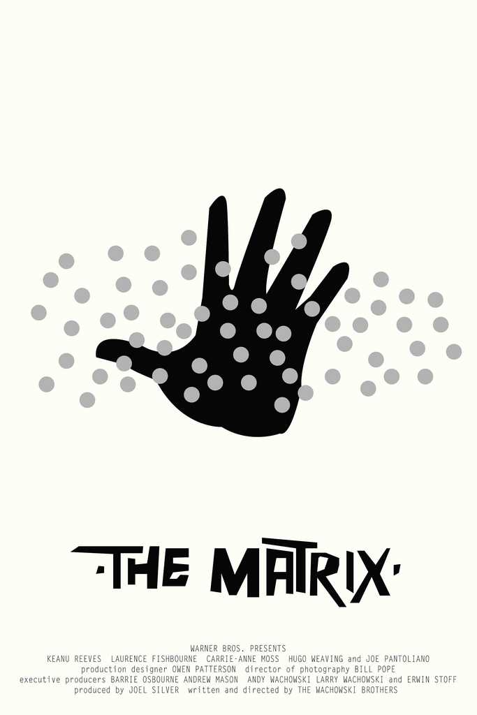 thematrix Love Love the typography by Alex Eylar - this fantastic minimalist design relates to a specific scene of the film