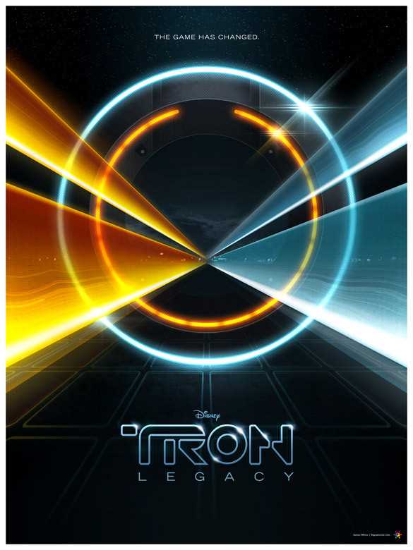 tron_legacy Another brilliant movie poster from James White