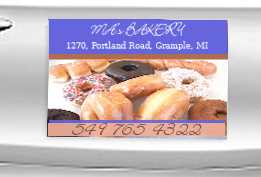 bakery car door magnet A magnet gets them drooling for your donuts