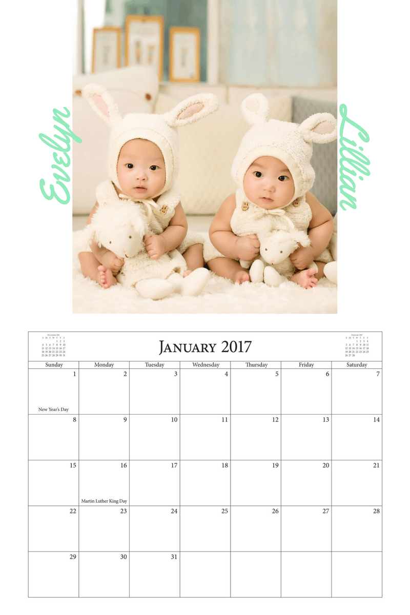 Create Cute Baby Calendars as Holiday Gifts OvernightPrints Blog