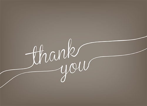 Script thank you postcard